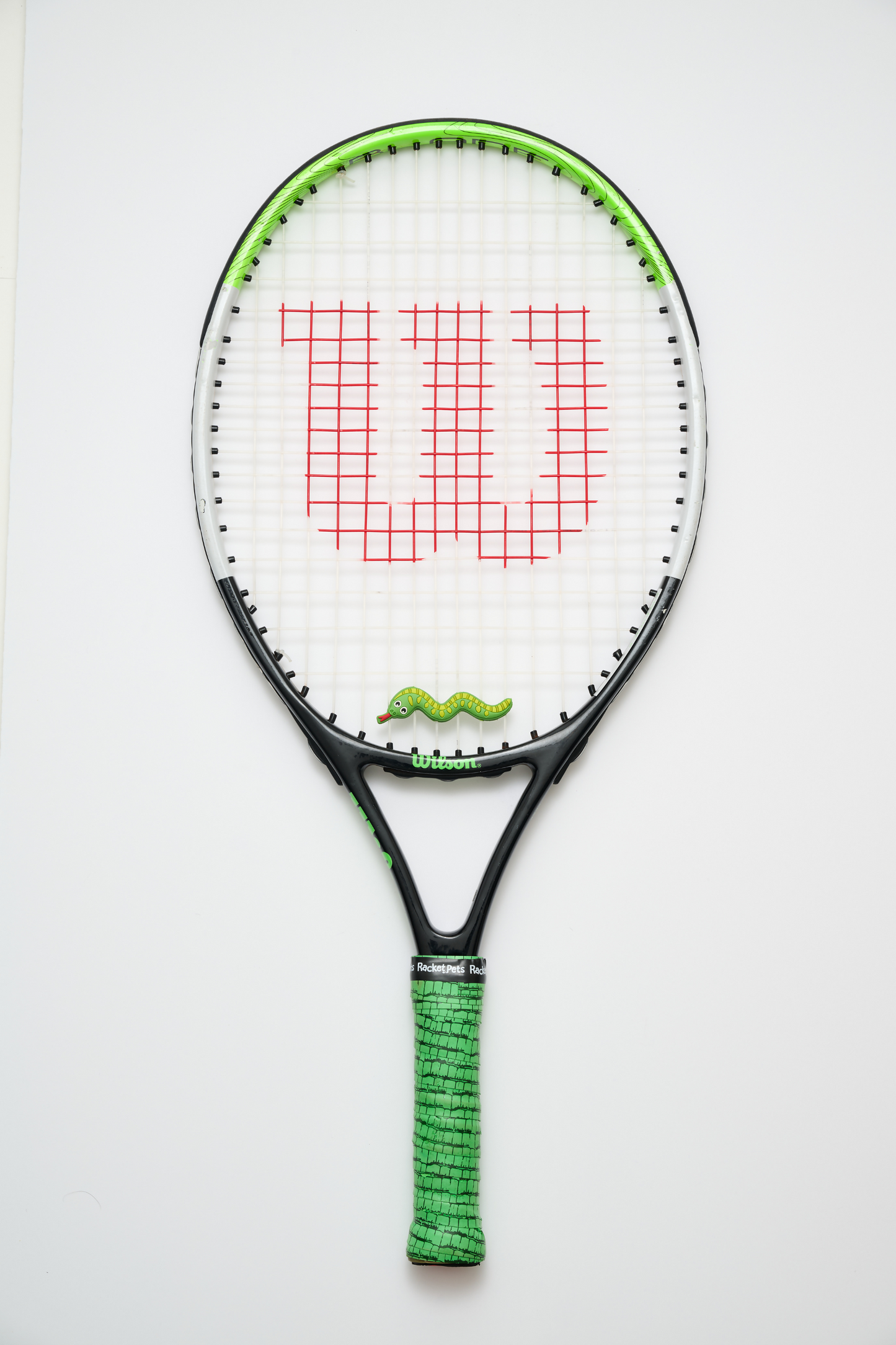 Snake Green Tennis Overgrip Tape and Matching Shock Absorbing Dampener