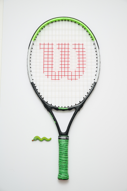 Snake Green Tennis Overgrip Tape and Matching Shock Absorbing Dampener