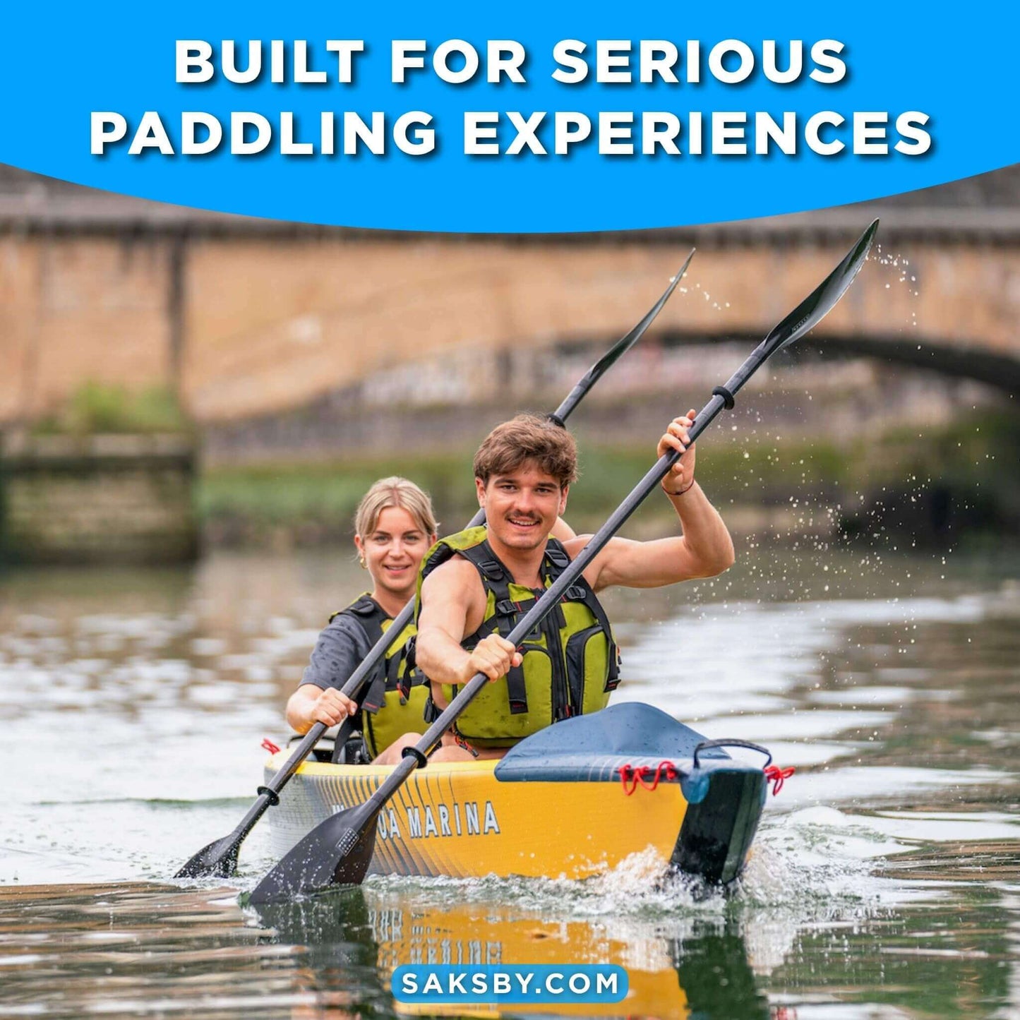 2-Person High-Pressure Speed Inflatable Kayak [Paddle Excluded]