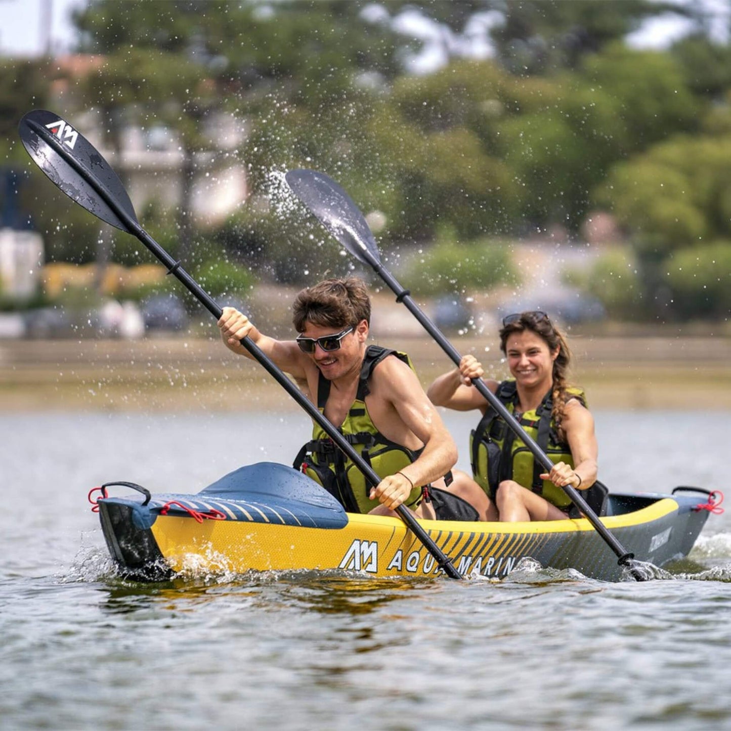2-Person High-Pressure Speed Inflatable Kayak [Paddle Excluded]