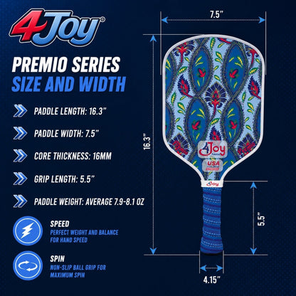 Damask 4Joy Pickleball Paddle Premio Series