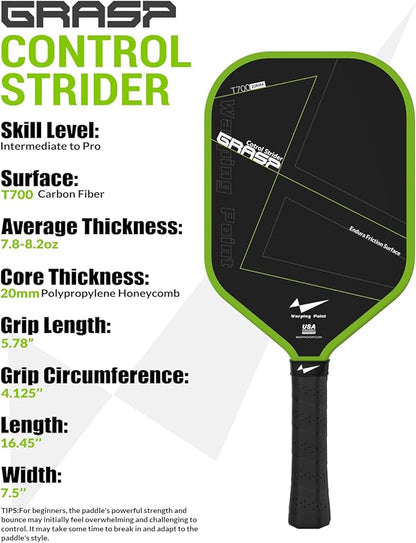 GRASP CONTROL PICKLEBALL PADDLE 20mm