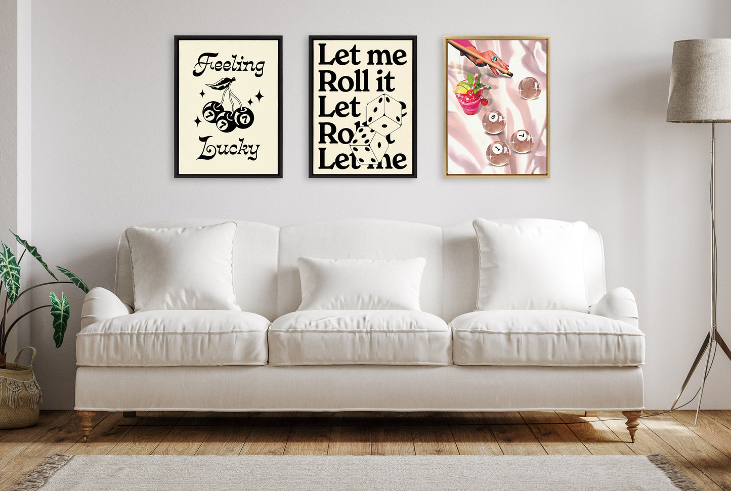 Sylvie Game Night Billiards Framed Canvas