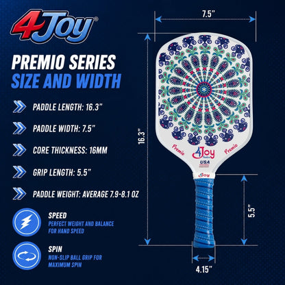 Fitz 4Joy Pickleball Paddle Premio Series