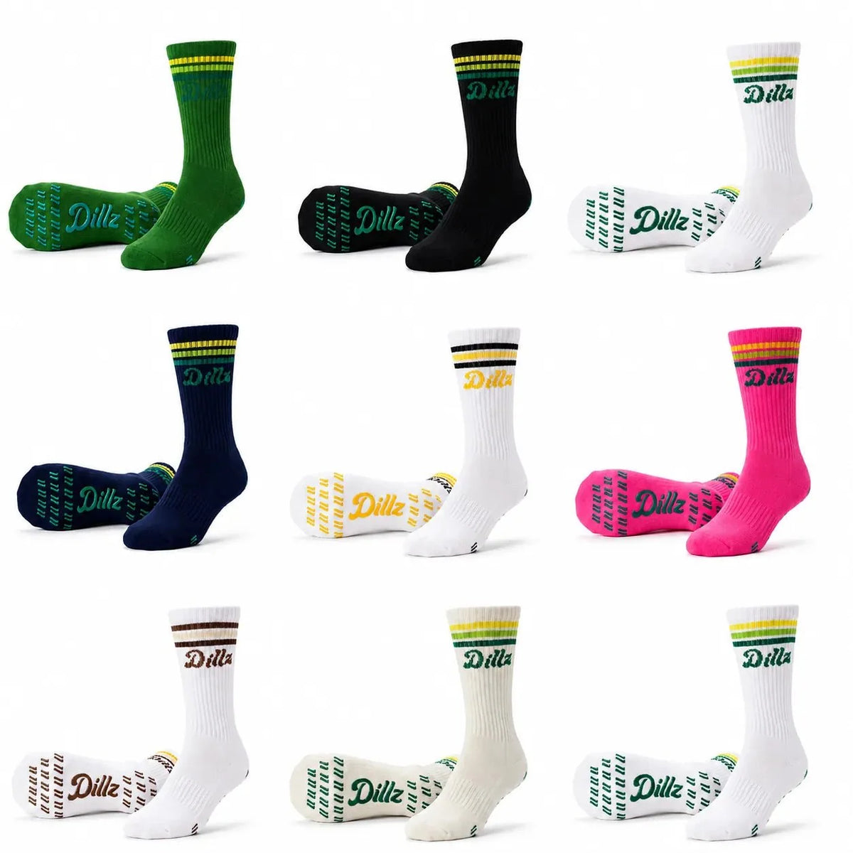 Grippy Grippy™ Crew Pickleball Grip Socks