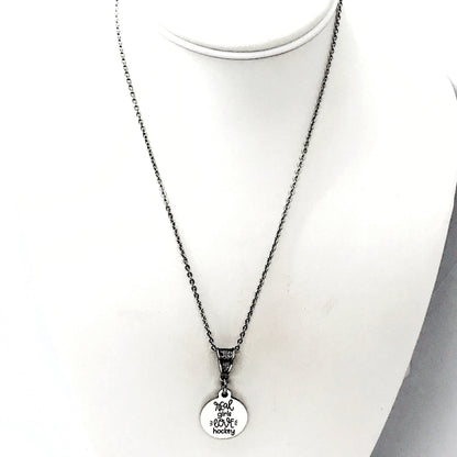 Real Girls Love Hockey Necklace