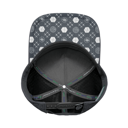 Pickleball Hat - Trucker Hat - Charcoal Gray - Laser Mesh