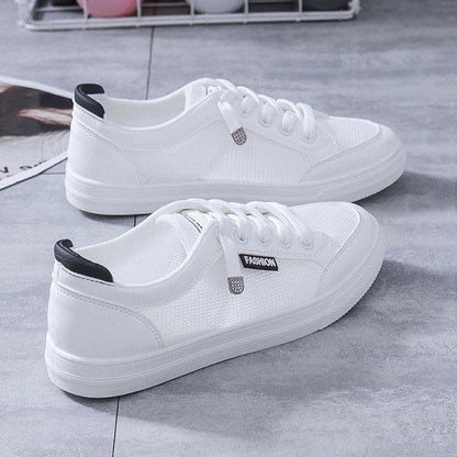 Women's White Casual Teennis/Walking/Gym Fashion Sneakers