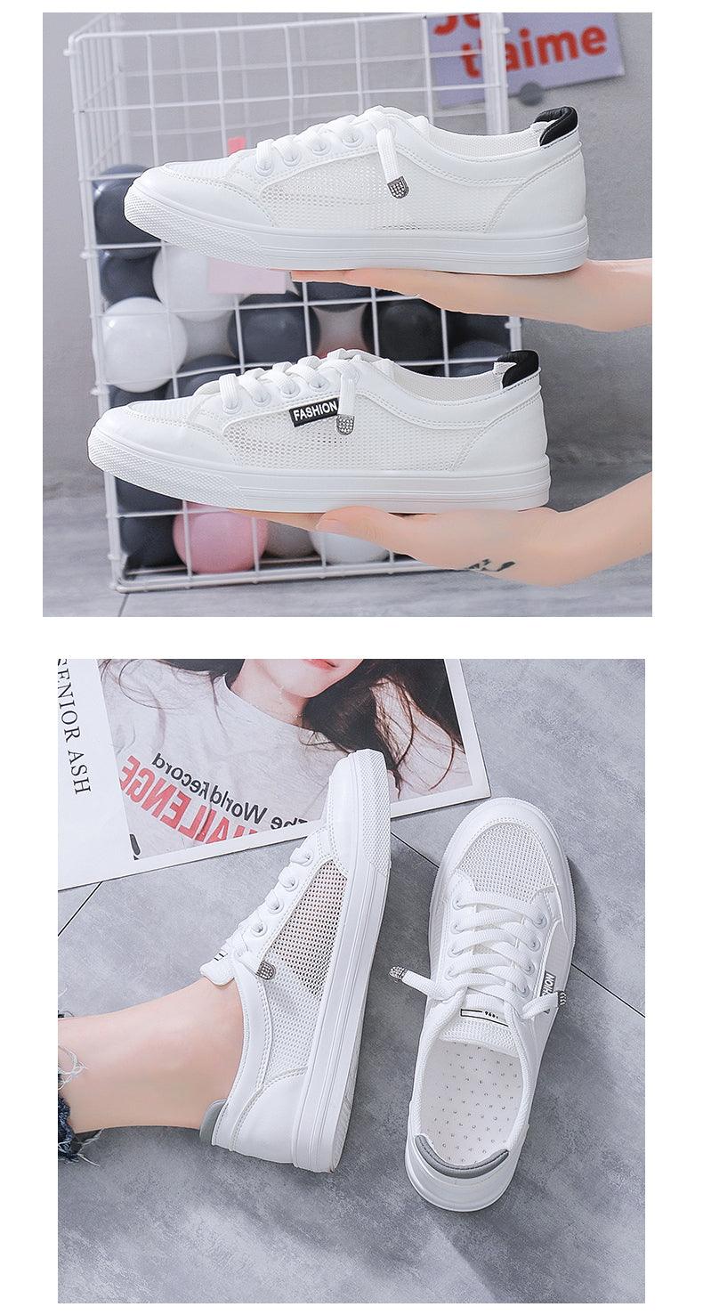 Women's White Casual Teennis/Walking/Gym Fashion Sneakers