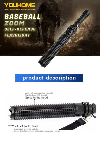 Rechargeable Adjustable LED Handheld Portable Flashlight