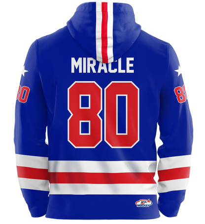 USA Hockey Miracle on Ice 1980 Authentic Royal Blue Youth Hoodie