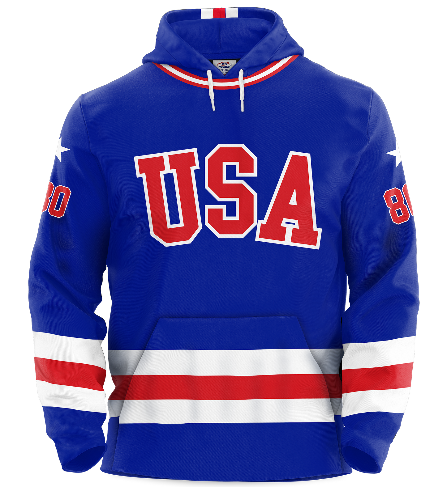 USA Hockey Miracle On Ice 1980 Authentic Royal Blue Adult Hoodie