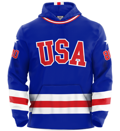 USA Hockey Miracle on Ice 1980 Authentic Royal Blue Youth Hoodie
