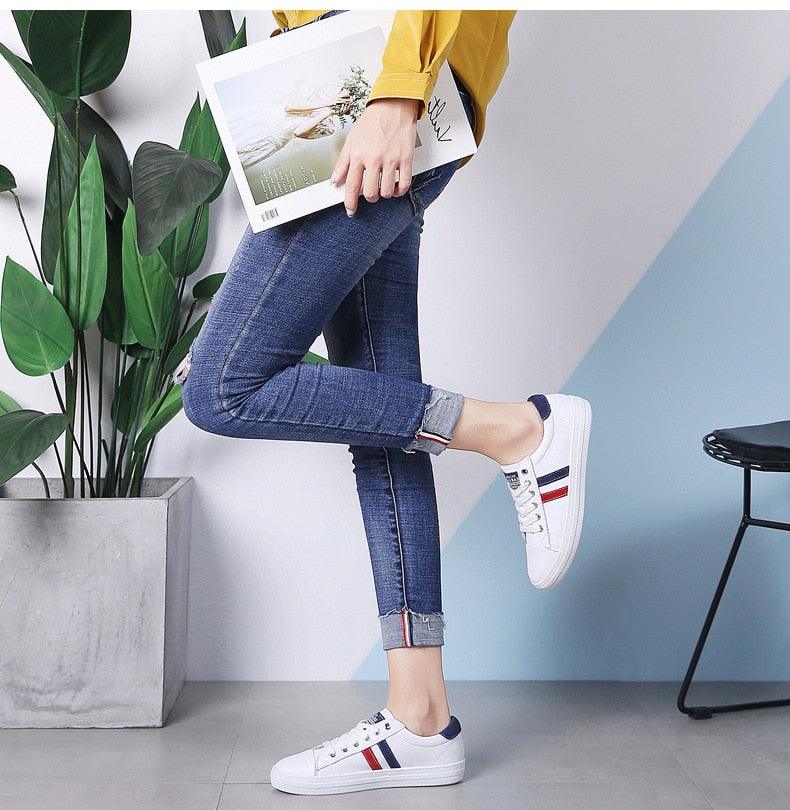 Women's Genuine Leather Sports Shoes