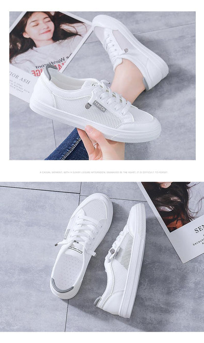 Women's White Casual Teennis/Walking/Gym Fashion Sneakers