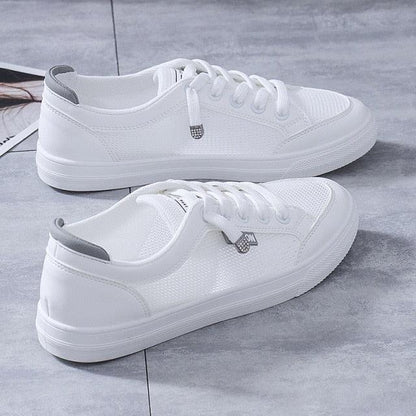 Women's White Casual Teennis/Walking/Gym Fashion Sneakers