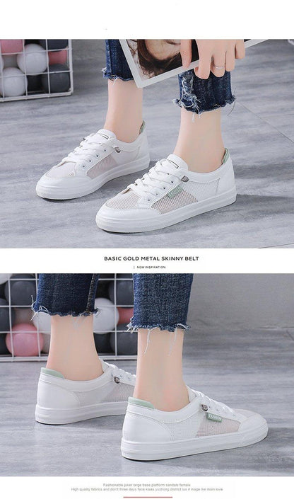 Women's White Casual Teennis/Walking/Gym Fashion Sneakers