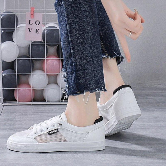 Women's White Casual Teennis/Walking/Gym Fashion Sneakers