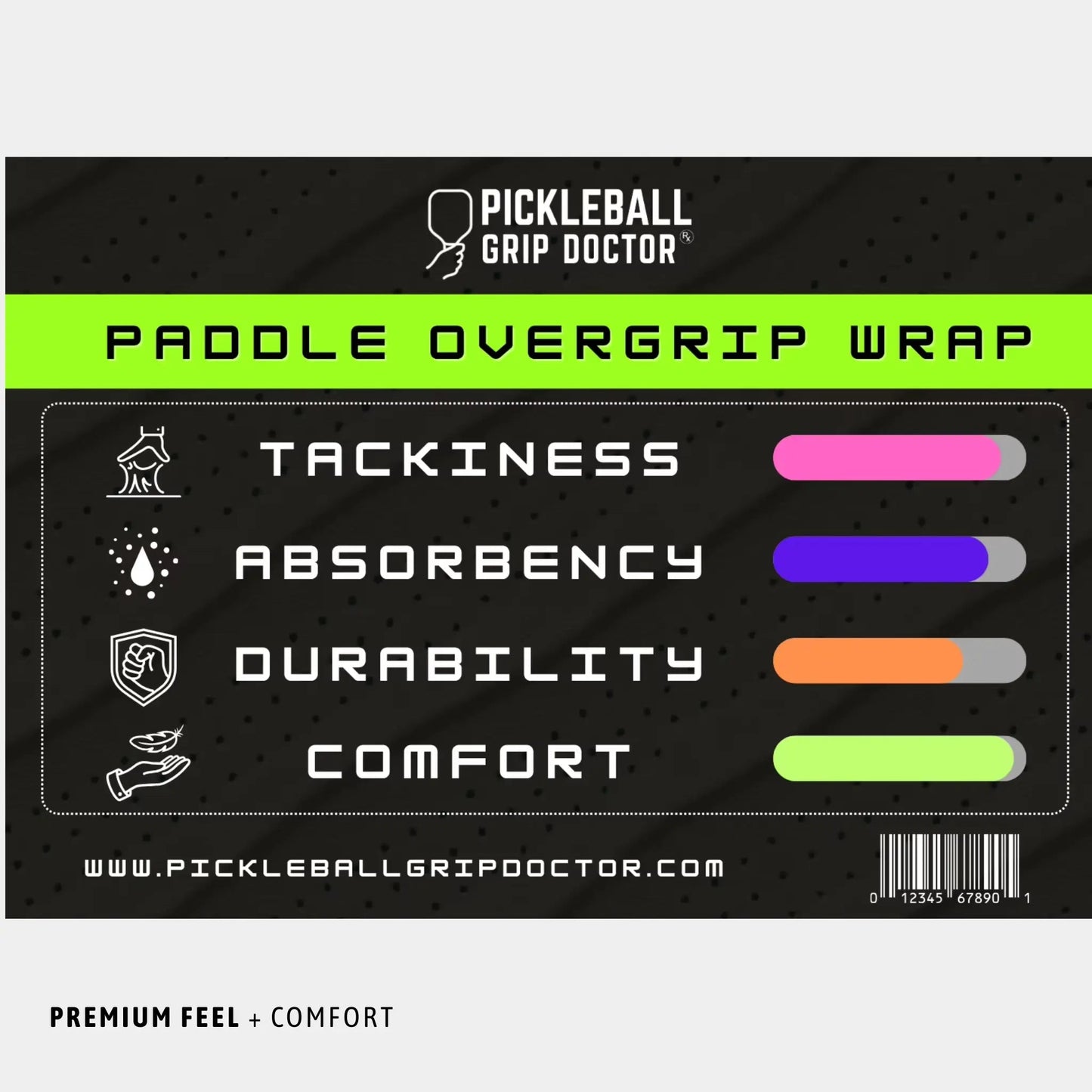 Premium Pickleball Paddle Grip Wrap Overgrip 8-Pack