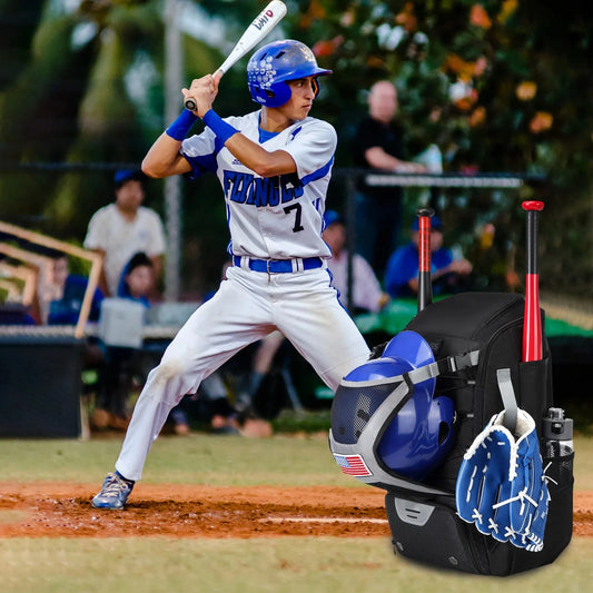 Youth Baseball Backpack - Bat & Shoe Storage