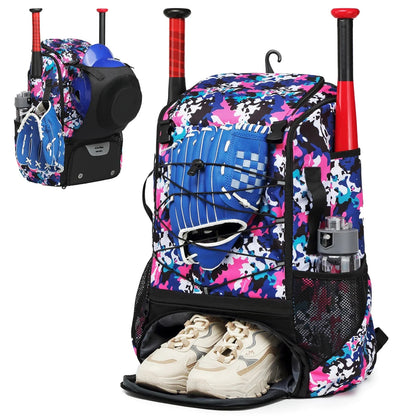 Youth Baseball Backpack - Bat & Shoe Storage