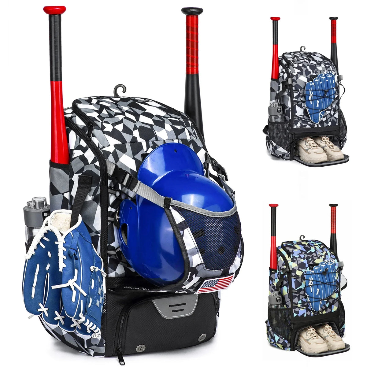 Youth Baseball Backpack - Bat & Shoe Storage