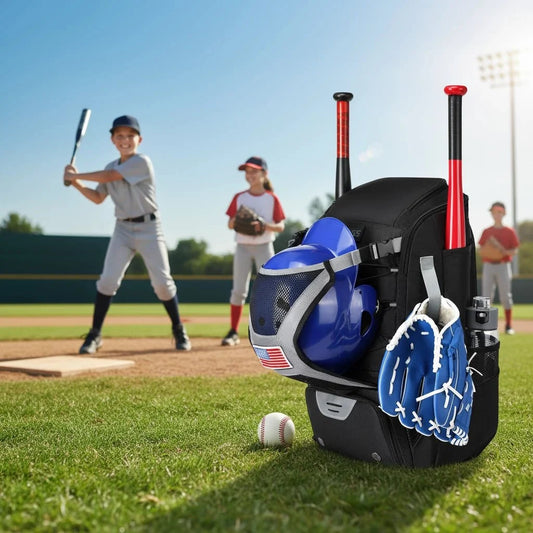 Youth Baseball Backpack - Bat & Shoe Storage